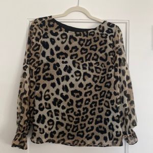 Banana Republic cheetah blouse size small